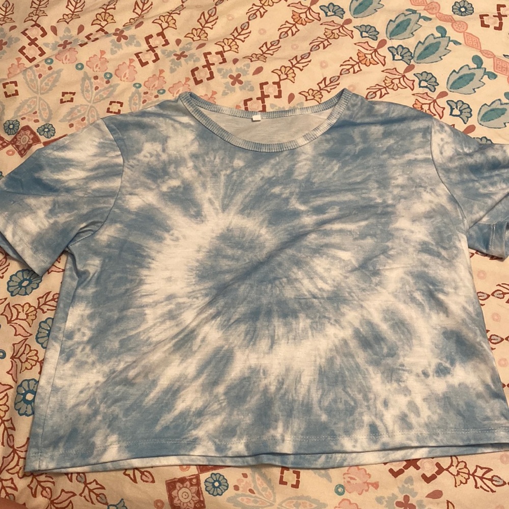 Tye dye cropped t shirt